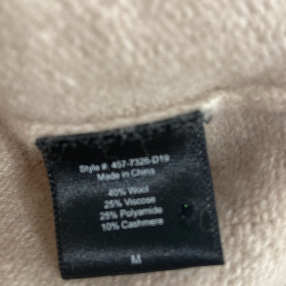 Jenni Kayne Women Oatmeal Will and Cashmere Blend Sweater Size M - Picture 8 of 8